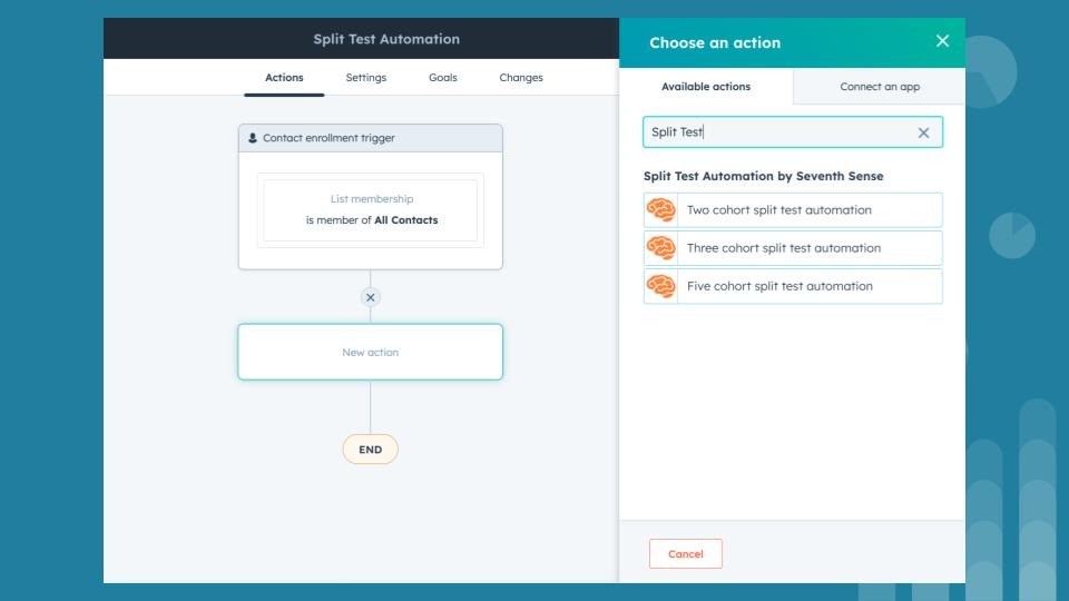 Natively test anything in HubSpot workflows